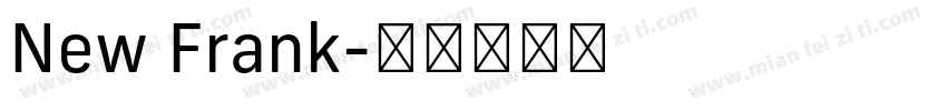 New Frank字体转换